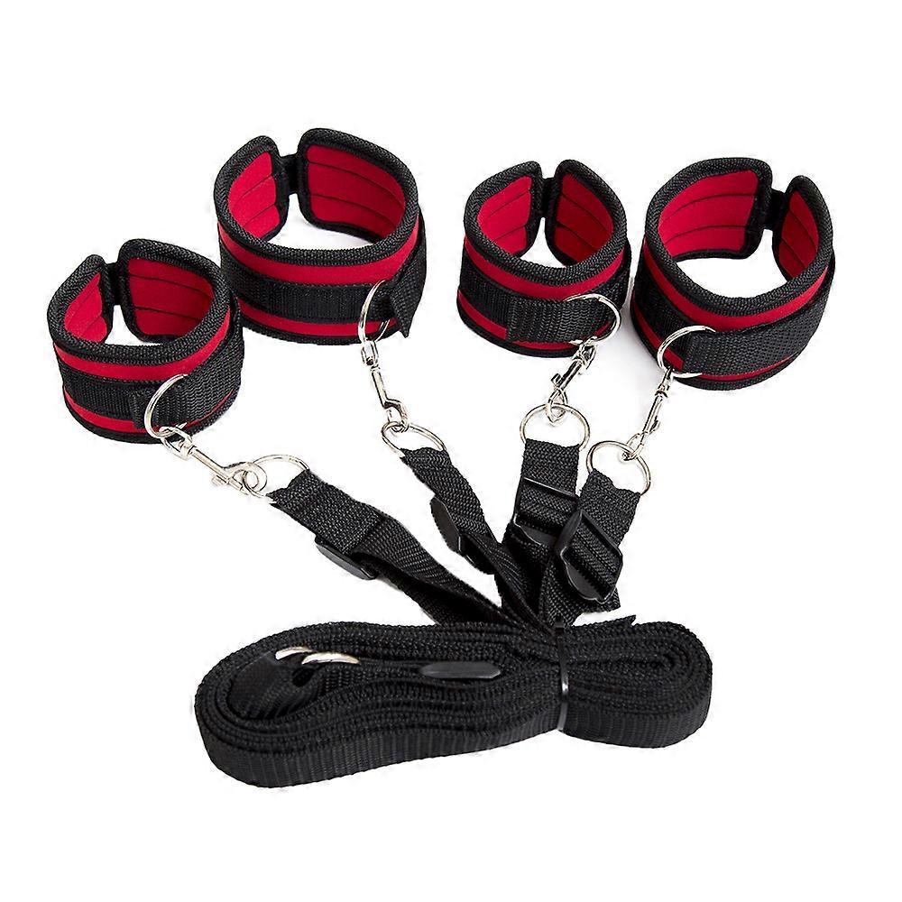 QQDD Soft Leather Cuffs Set Adjustable Straps Kit for Hand-Wrist-Ankle Fitness Exercises Belt