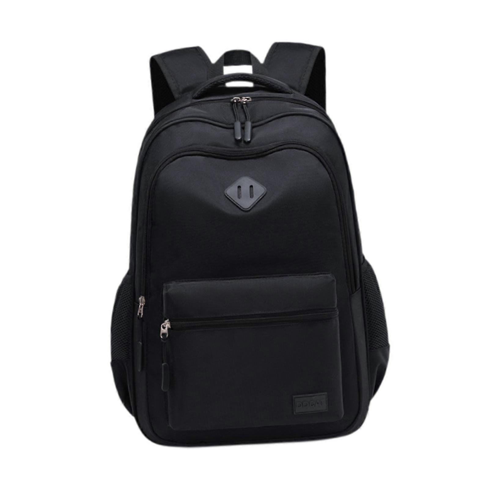 School Backpack with Top Handle with Side Pockets Rucksack for Men Schoolbag Large