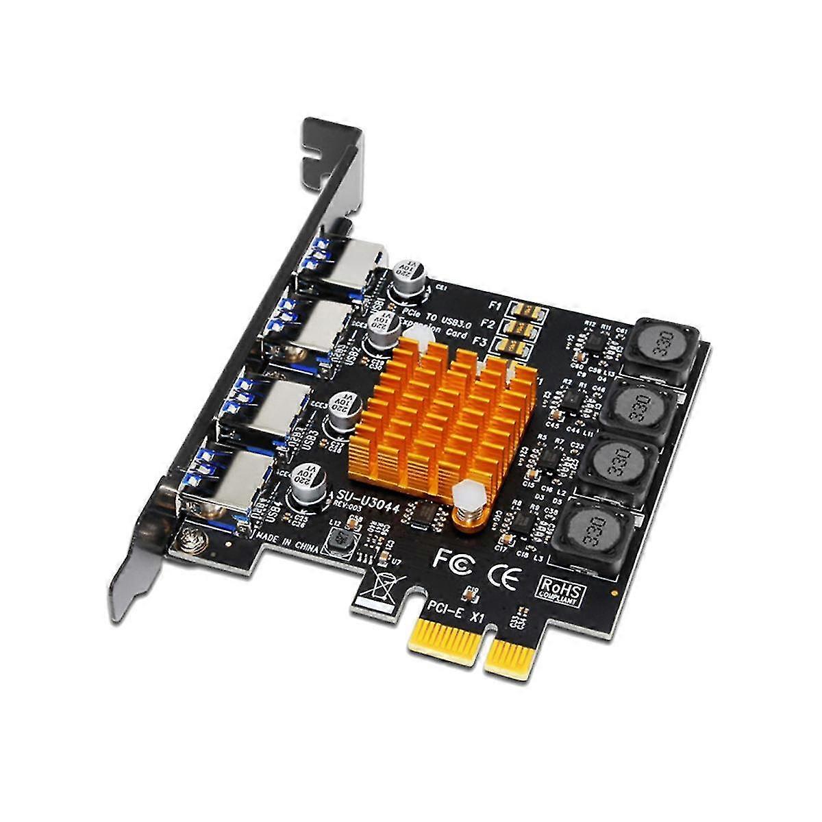 4 Port Usb 3.0 Pci Card Usb 3.0 Pcie Expansion Card Adapter Pcie Usb 3.0 Hub Controller Extender Ca