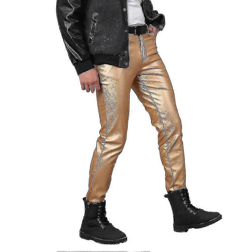 Miesten Stretch Tight -tekonahkahousut