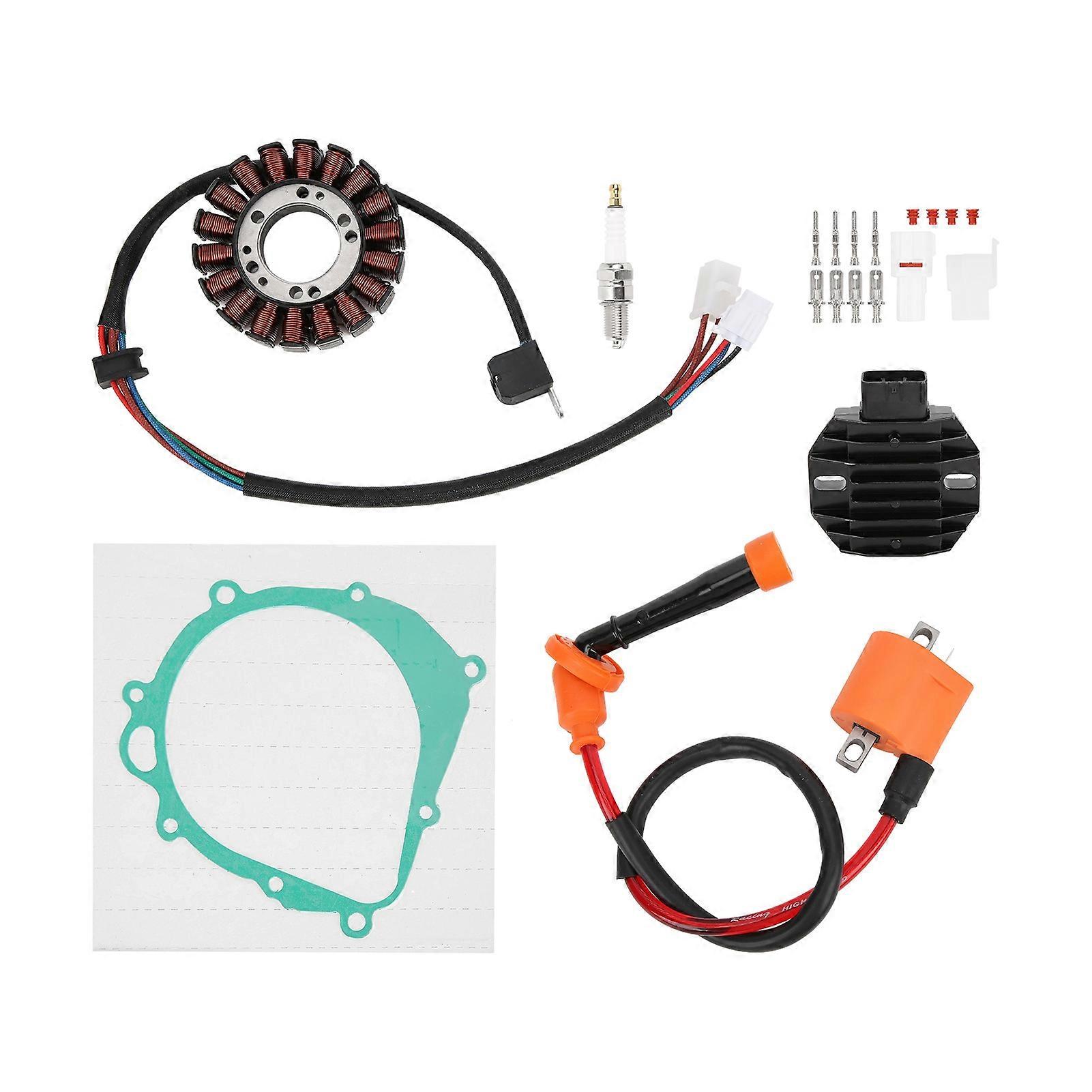 Ignition Coil Spark Plug Regulator Rectifier Stator 3341009f00 Replacement for Suzuki Quadsport Z400 LTZ400 20032008