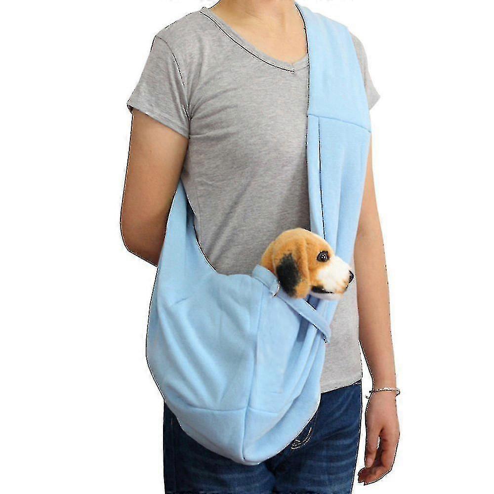 Reversible Pet Sling Carrier Hands-free Sling Pet Dog Cat Carrier Bag Soft Comfortable Puppy Kitty
