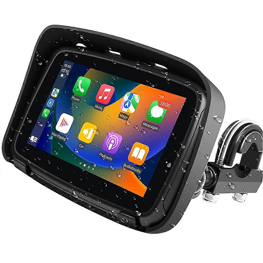 5Inch Wireless Motorcycle Navigation Device HD LCD Touch Screen Navigation Assist for Outdoor Cycling