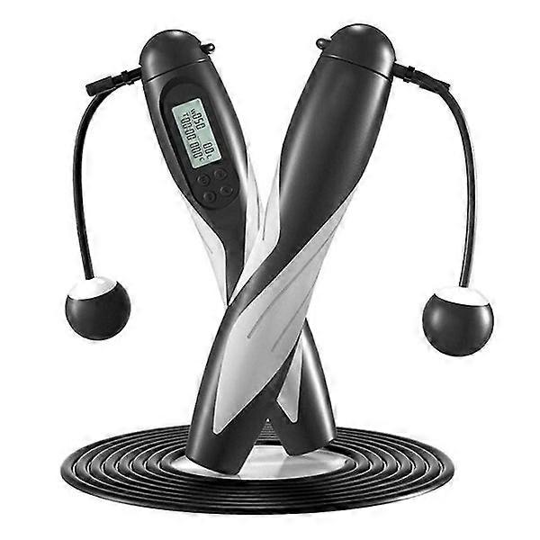 Jump Rope, Digital Weight Calories Time Setting Skipping Rope With Counter For E