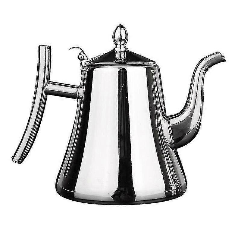1500 毫升不锈钢茶壶，带可拆卸过滤器、咖啡壶、电磁炉茶壶