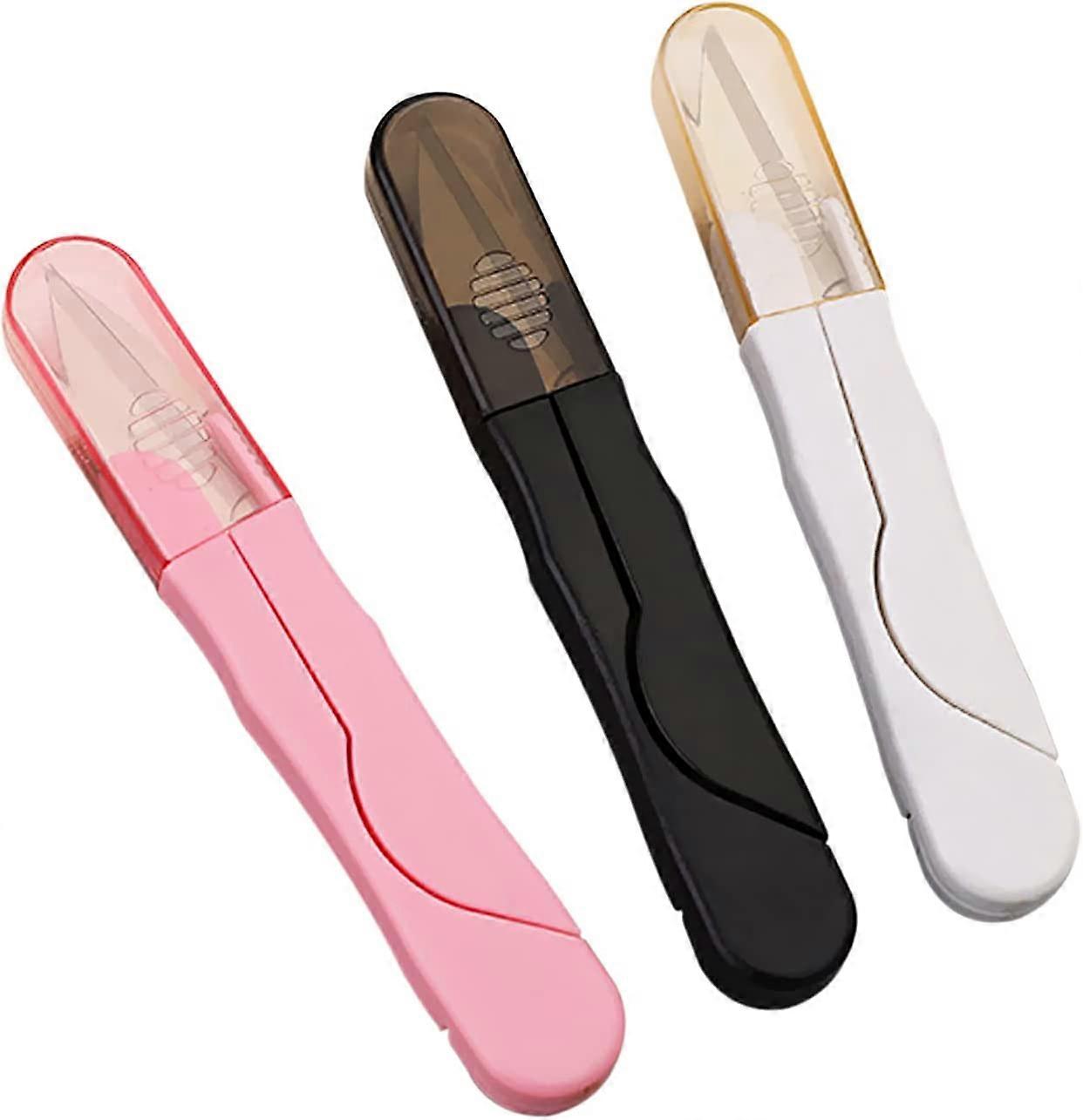 Sewing Thread Cutter, Mini Sewing Scissors,3 PCSMini Scissors U Shape, Thread Scissors Beading Cutter with Safety Cap,2024 Ping