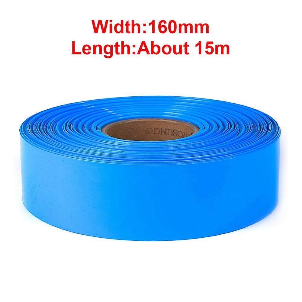 1 كجم PVC الحرارة يتقلص أنبوب حزمة ل 18650 بطارية ليبو معزول فيلم التفاف الليثيوم حالة كابل الأكمام 130-250 مم أنابيب يتقلص الأزرق