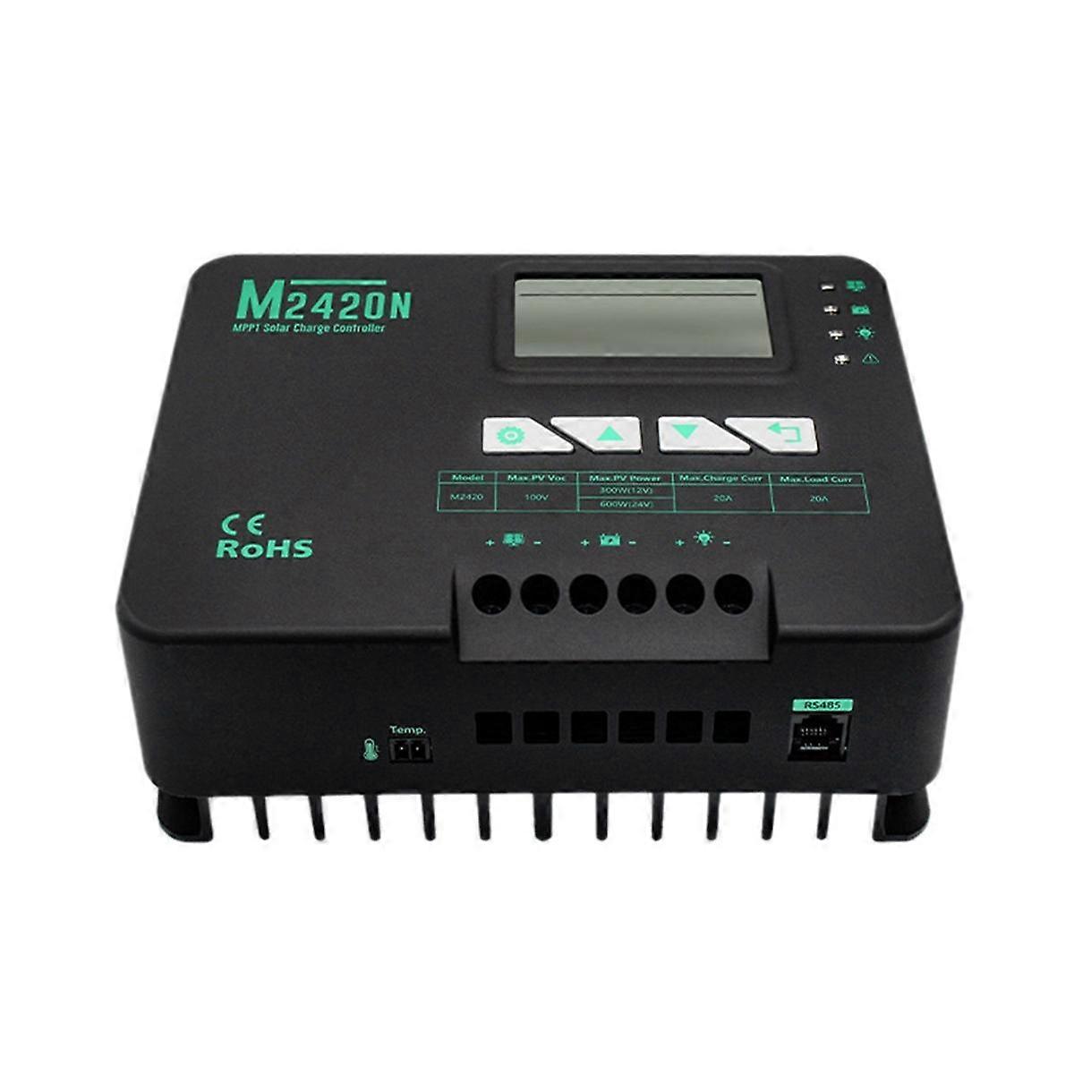 MPPT Solar Controller 12v24v 20A RV Photovoltaic Controller Marine Controller med LCD High-Definit