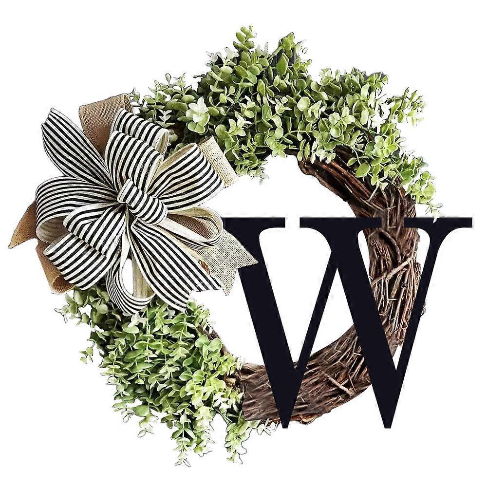 Last Name Year Round Front Door Wreath,Decorative Hanging Plaques In Front Of The Door