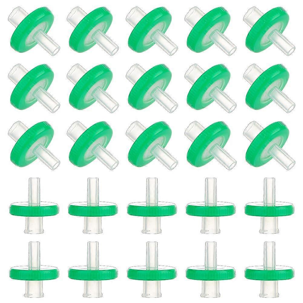 100 Pcs Syringe Filters 13mm 0.22m Syringe Filter PLastic Unsterilized Syringe Filters 4mm Inner Diameter 2mm Hole