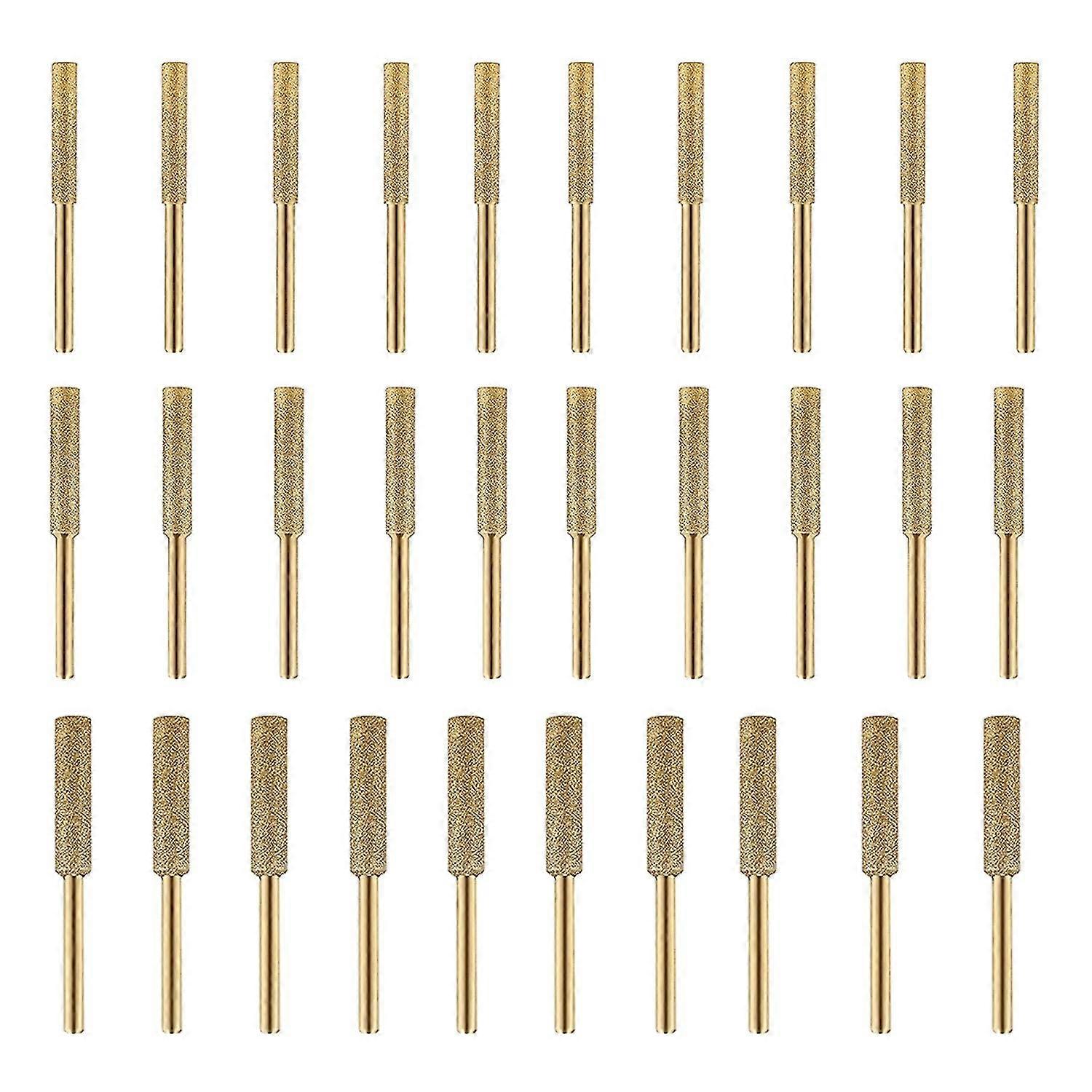 30pcs High Hardness Diamond Chainsaw Sharpener- Urr Stone File,diamond Sharpening Wheels Chainsaw Fi