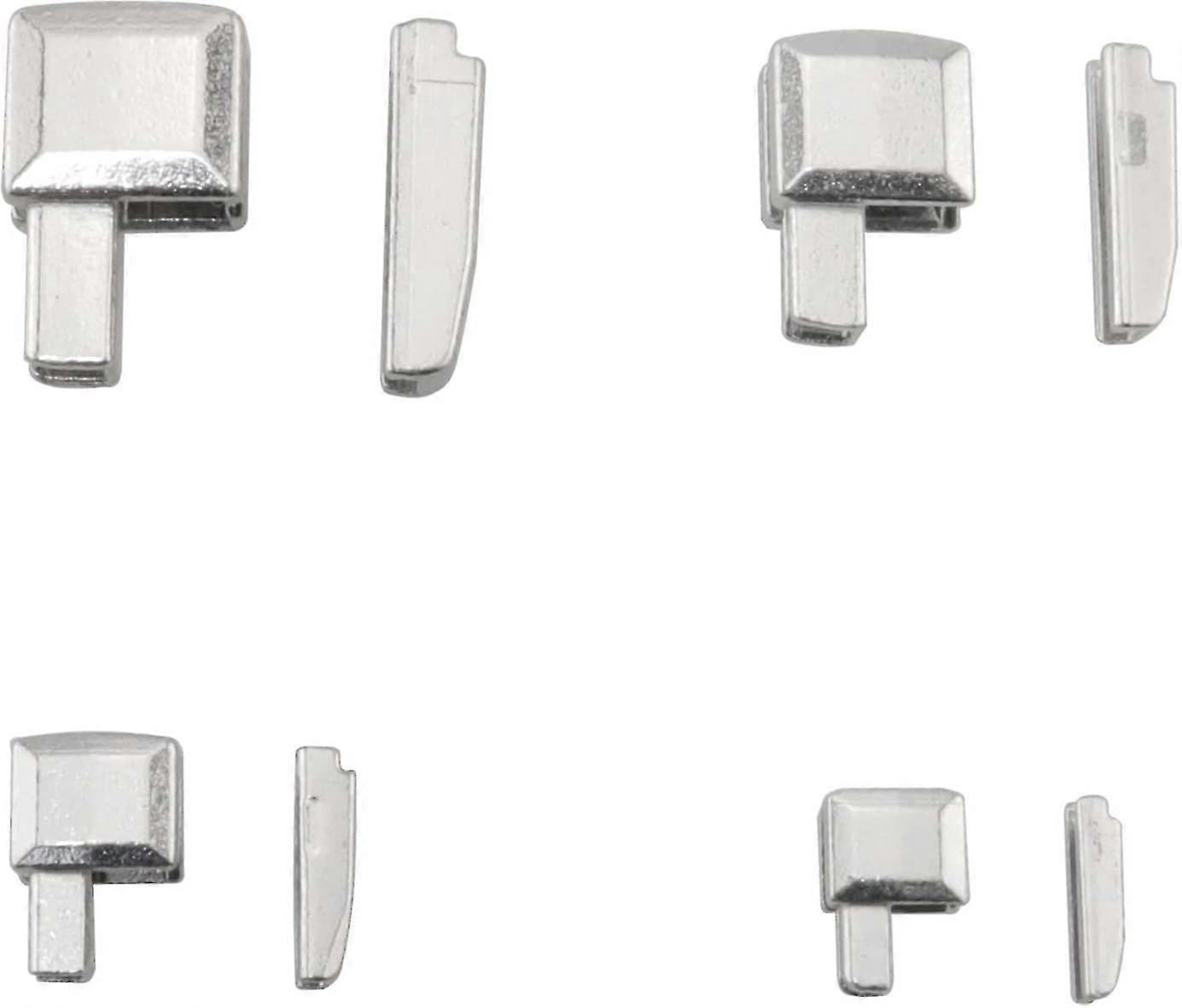 Zipper Retainer 16set White Gold Metal Zipper Latch Slider Retainer #3/#5/#8/#10 Zipper Retainer Boxes And Zipper Insertion Pins