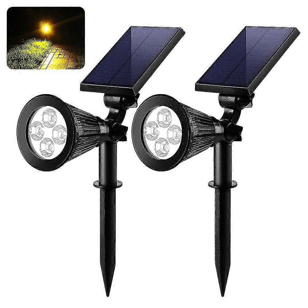 2pcs Outdoor Landscape Solar Spotlight Light