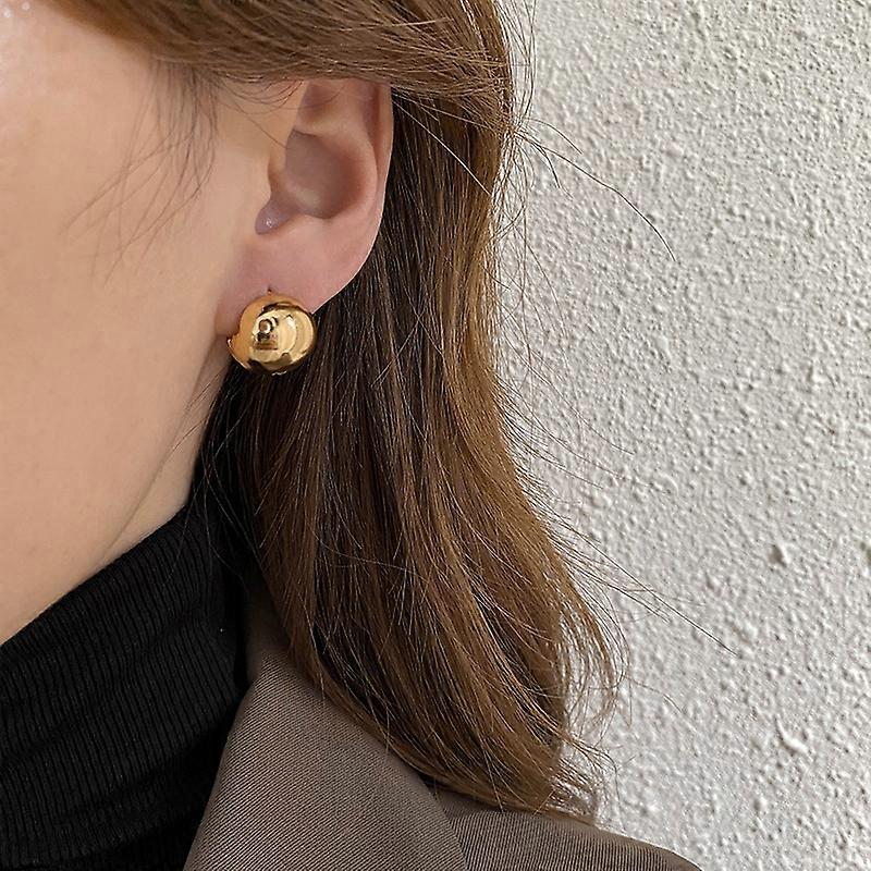 Gold Plated Post Stud Earrings,Gold