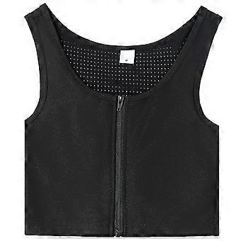 Kvinder brystbindemiddel Stærkt elastikbånd Tank Top Shapewear Åndbare toppe til Tomboy Trans lesbisk
