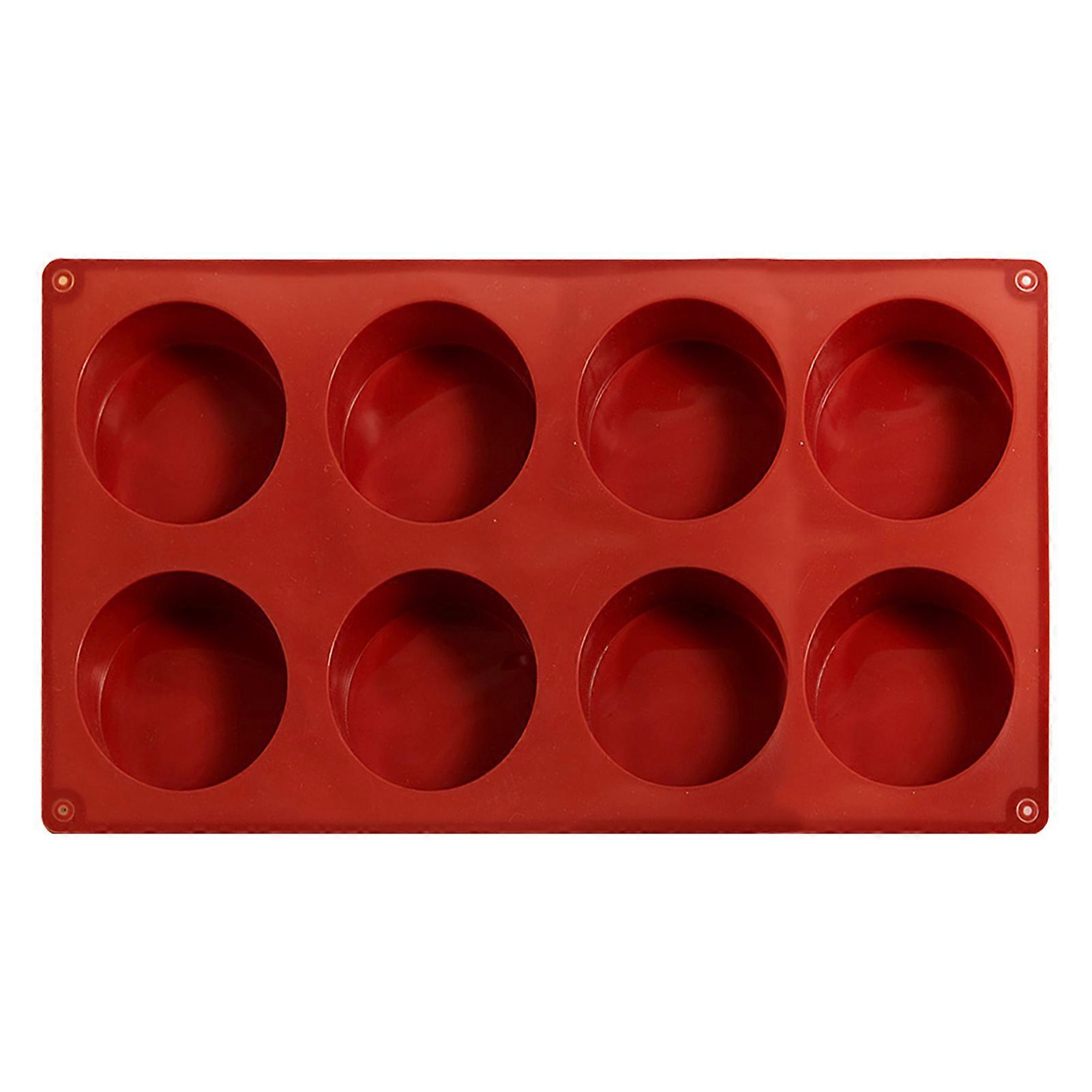 Silicone Cake Mold Round Chocolate Dessert Pudding Molds Flexible Easy to Clean Baking Pan for Pies Egg Waffles Muffins