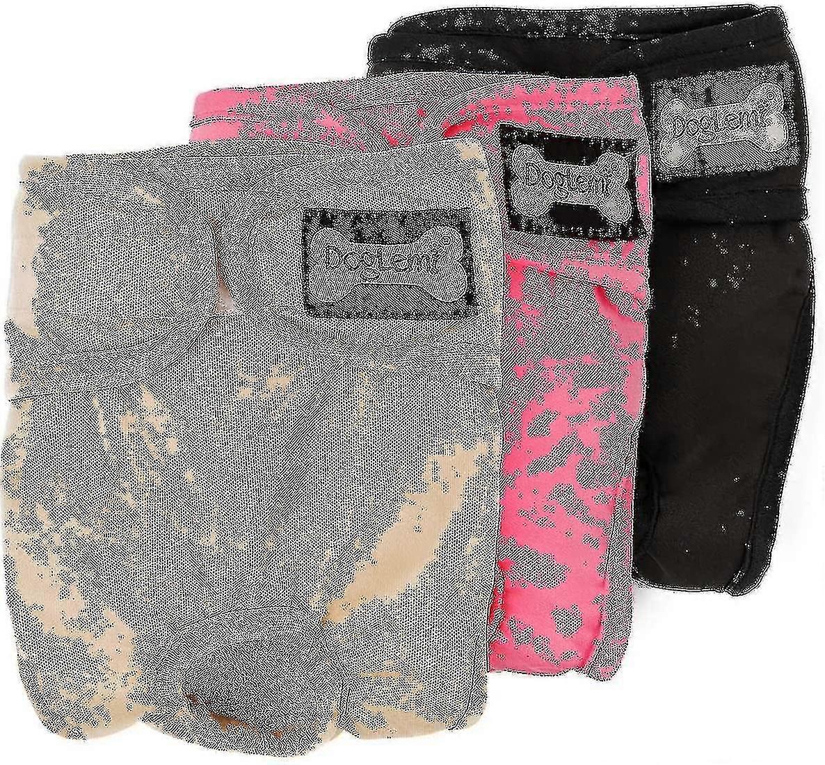 3-pack Washable Reusable Puppy Leak-proof Physiological Nappies Pants