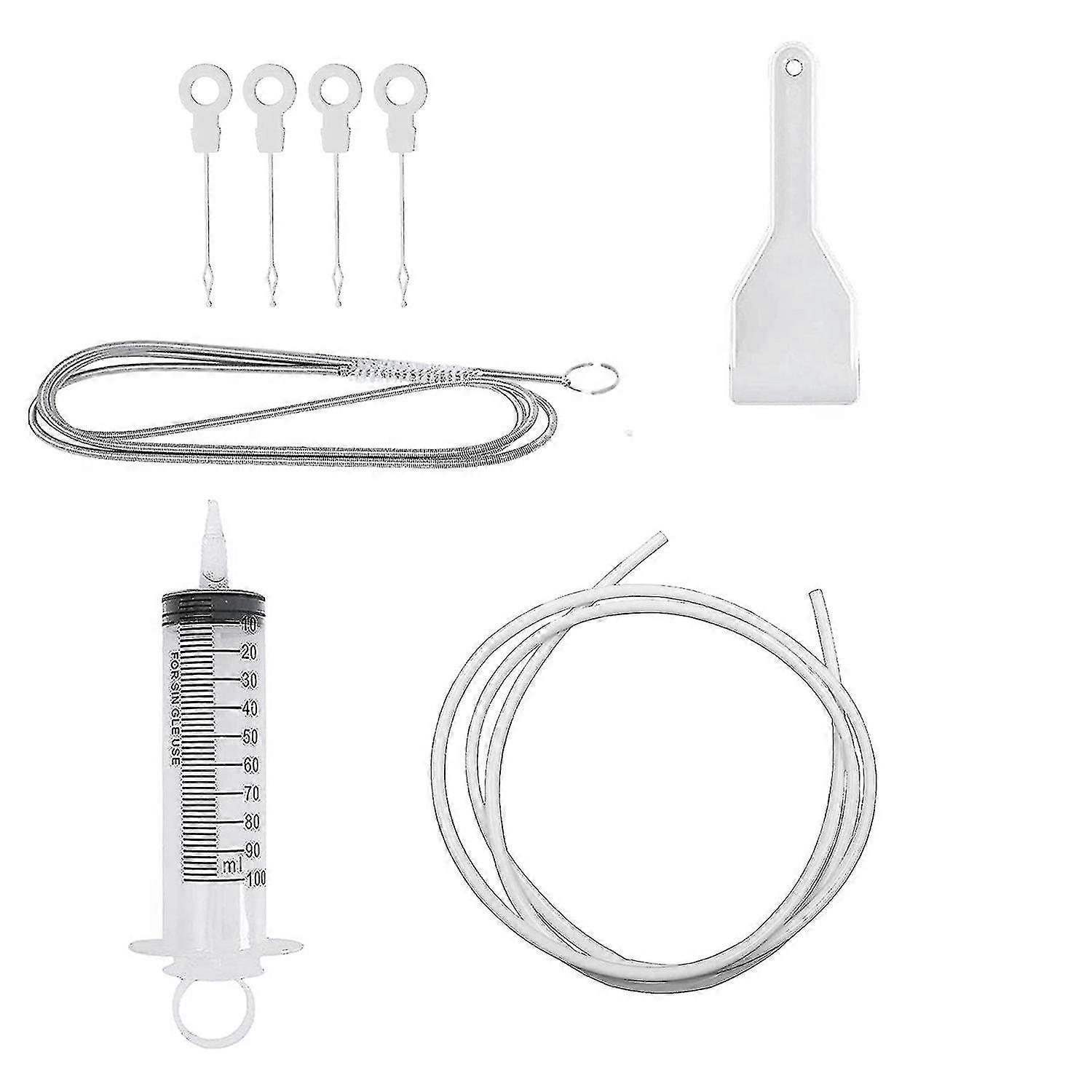 مجموعة تنظيف الثلاجة ، مجموعة تنظيف فتحة التصريف ، فرشاة تنظيف الثلاجة ، تنظيف الأنابيب المرنة مع