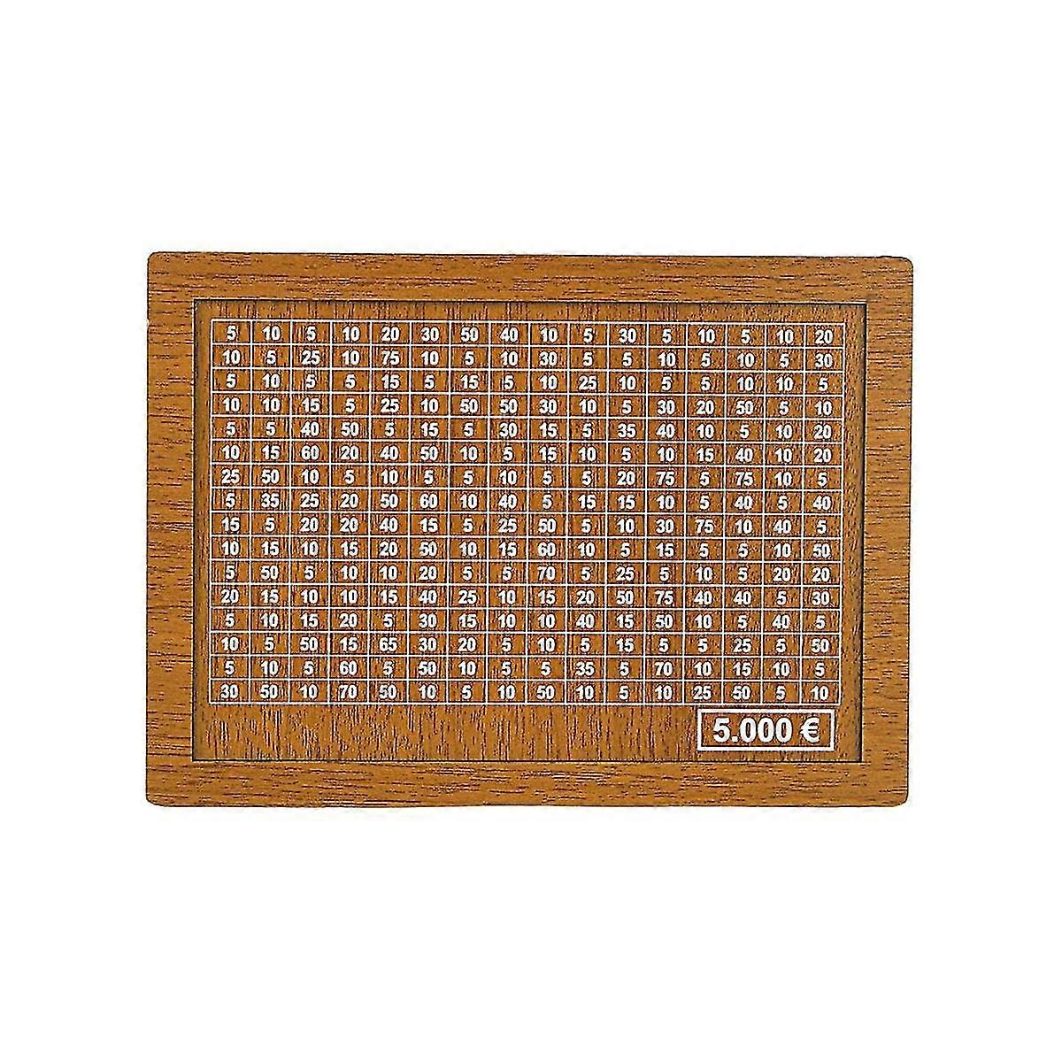 Money Box (4 Sizes) - Reusable Money Box With Money Goal And Numbers To Cross5000