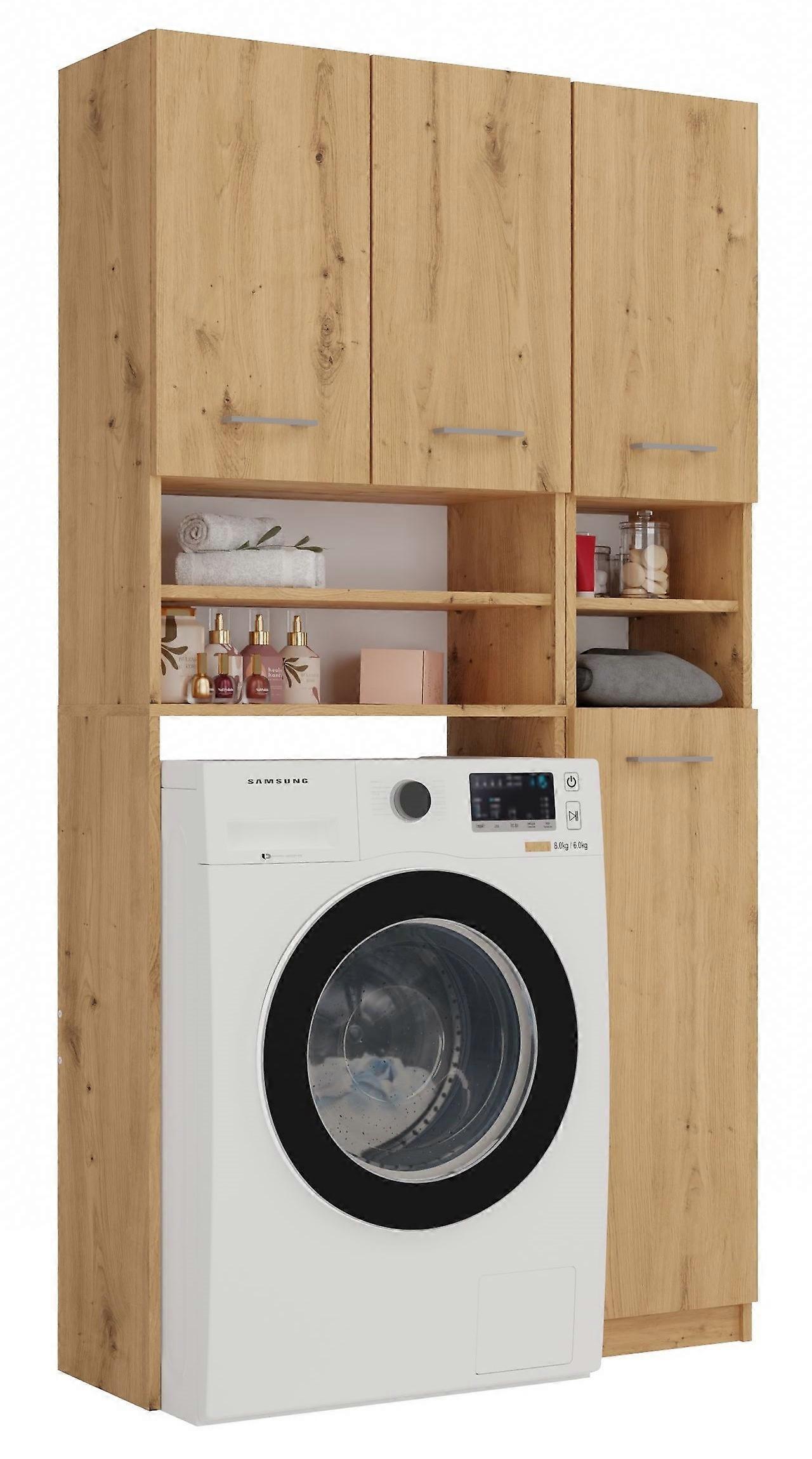 Badezimmer-Set Marpol Bücherregal Schrank Eiche Artisan