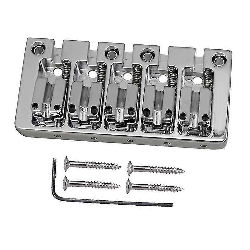 5 String Flip Fine-tuning Guitar Saddle Bridge Pull String Plate For 5 String Electric Accessories