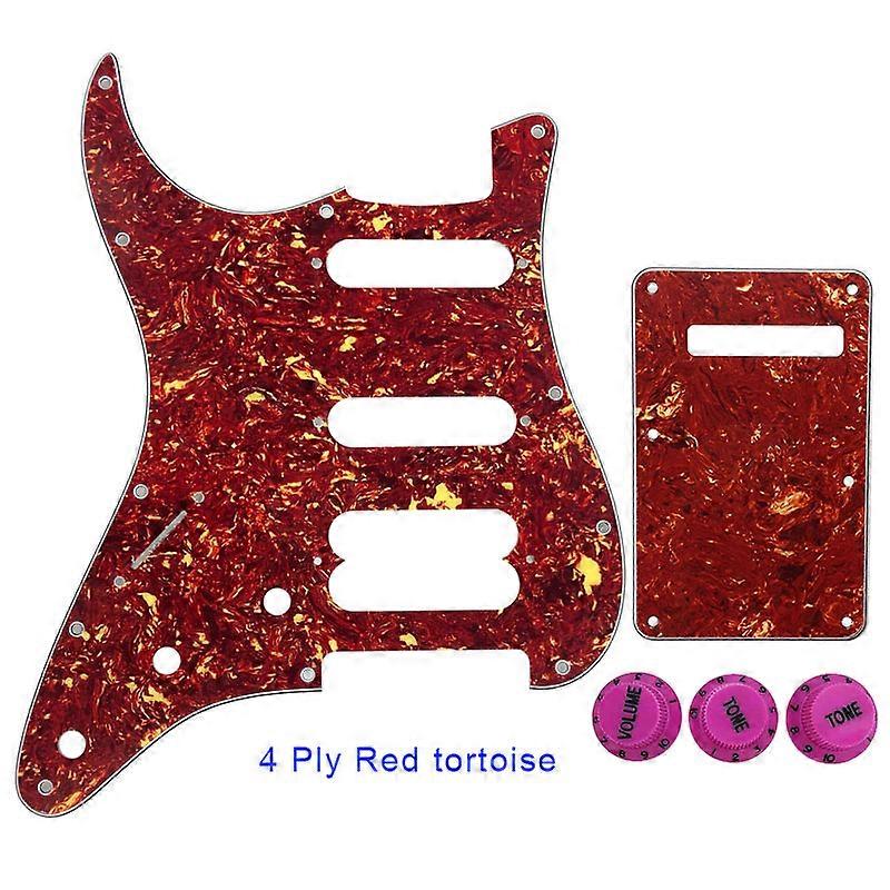 Gitarrenteile - Für FD US Linkshänder 72'11 Schraubenloch Standard Start Player Hss Gitarre Schlagbrett Scratch Plate & Drehknopf