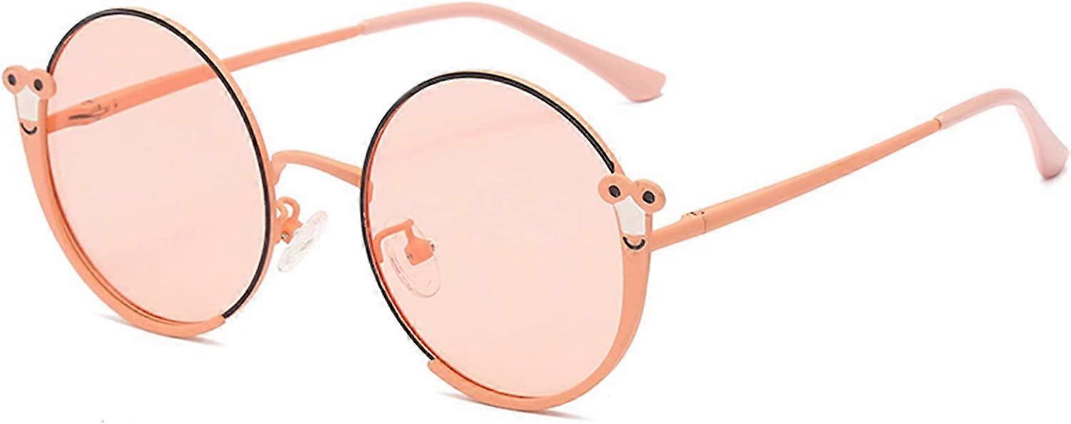 Solglasögon Barn Solglasögon Mode Solglasögon UV400 Skydd Metall Snigel Glasögon Barn för flickor Pojkar 5-16 år