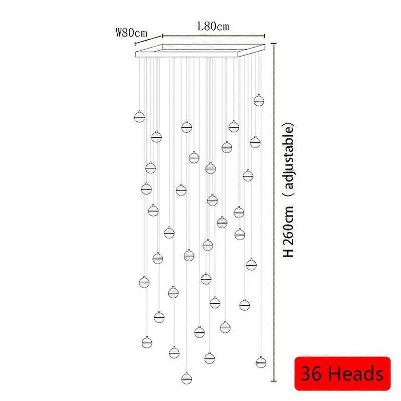 Dubleks merdiven uzun avize villa oturma odası aydınlatma modern basit atmosfer kristal hafif lüks LOFT daire