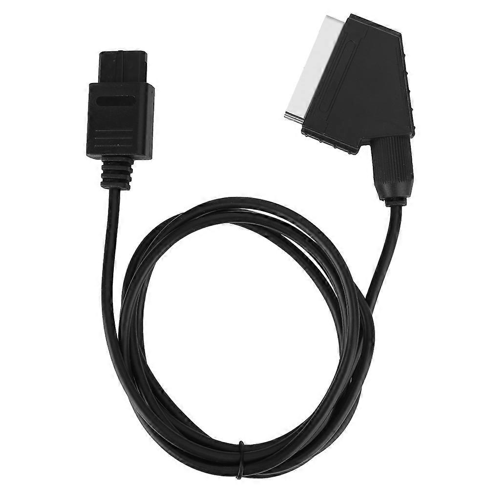 3PCS Professional 1.8M RGB Scart Wire Game Machine Connecting TV Cable for NGC/N64/SNES