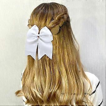 2x Rote Cheerleader-Schleifen – 15x23 Cm, Elastisch, Für Softball, Volleyball & Alltag, Haarschmuck Für Frauen & Mädchen