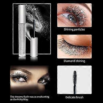 2set 3pcs Glitter Mascara Diamond Glitter Mascara 4D Glitter Lash Mascara pour femmes Waterproof |Longue durée de vie|Épaississement|Allongement des cils scintillants Ma