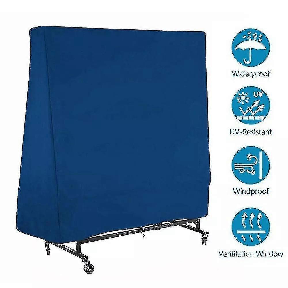 Ulkokäyttöön tarkoitettu vedenpitävä ja pölytiivis pingispöydän suoja, 165x70x185cm