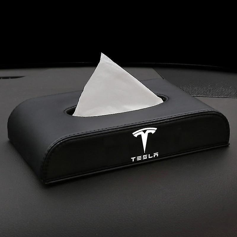 Facial tissue holders for tesla model 3 model y paper multi function tissue box