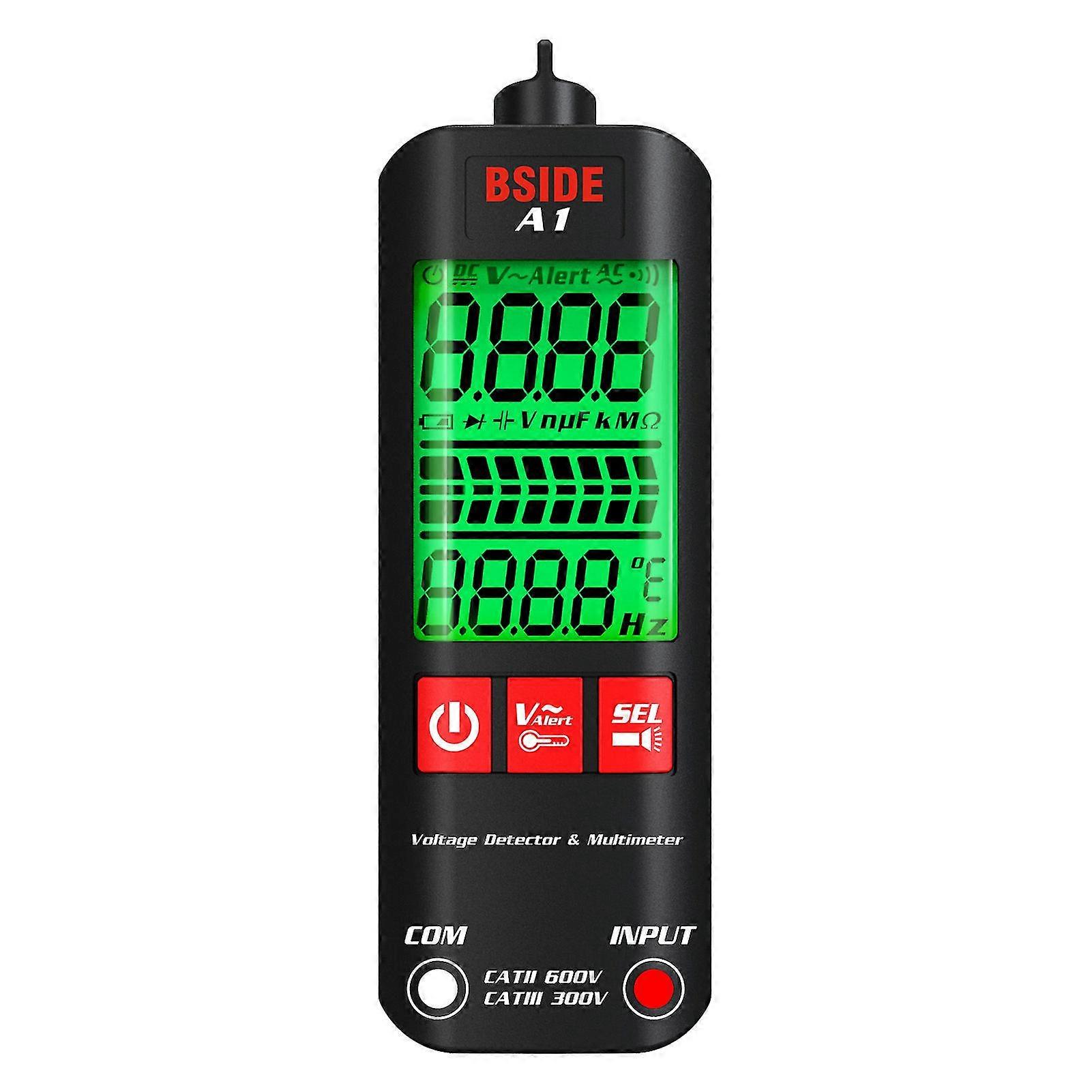 Bside A1 Mini-Multimeter - Spannungsprüfer, Frequenzwiderstandstester - 2000 Counts LCD-Digitalanzeige