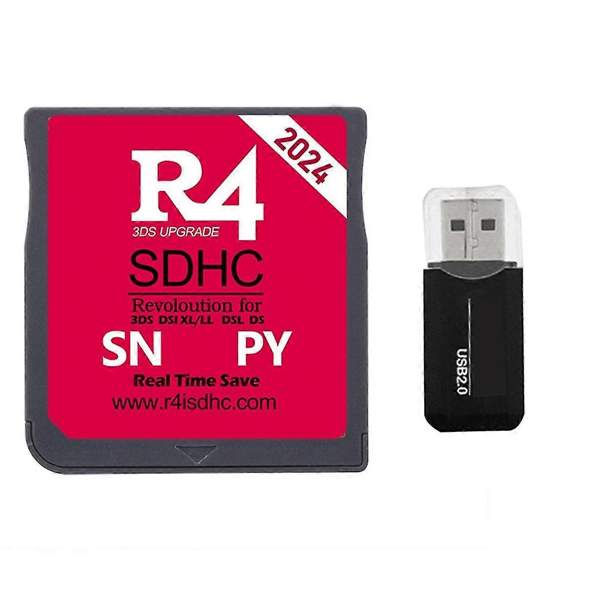 2024 R4-kort R4 SDHC-adapter Flash-kort for DSL XL / LL Secure Digital Memory Card Burning Card B