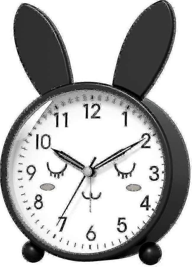 Silent Non -ticking Analog Cute Alarm Clock Compatible With Kids, Easy Set And Backlight O