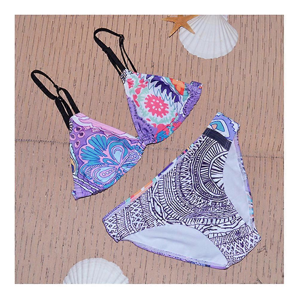 Bikini Set Gemischter Druck Bademode Badeanzug