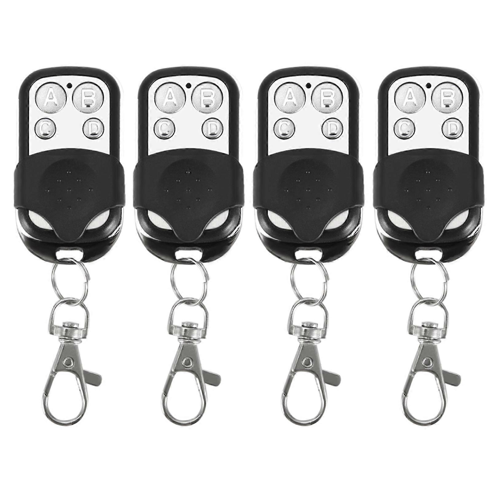 New 4pcs Universal Cloning Wireless Remote Control Key Fob for Car Garage Door Gate 433.92mhz