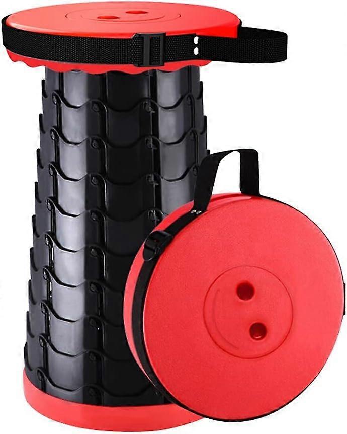 Portable Folding Stool Camping Plastic Foldable Stool Cane Retractable Seat 150KG Load Cap