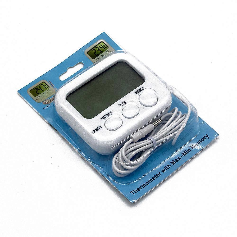 Standing Station Mini LCD Digital Thermometer With Probe Sensor Swimming Pool Refrigerator Water Tank With Cable 1.5M