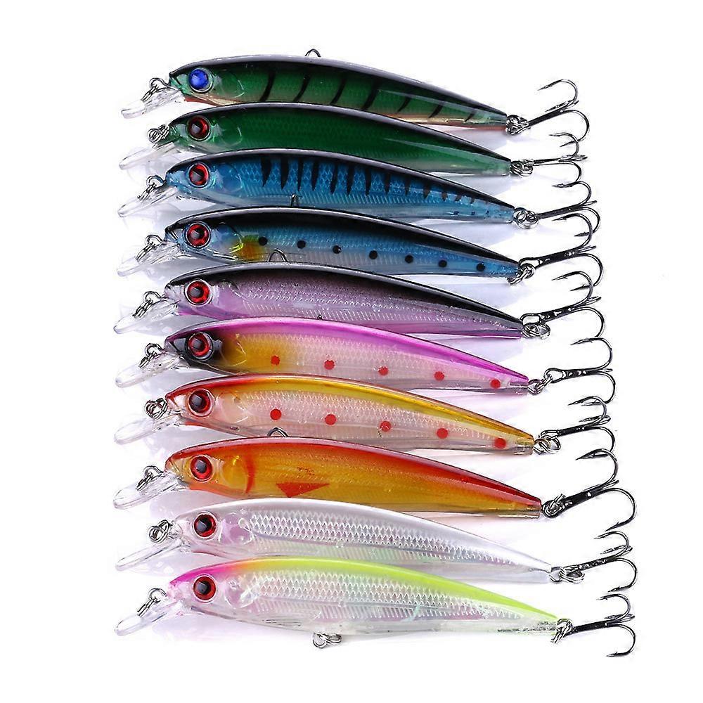 Decoy Set of 10 Lure Fishing Bait Set for Predatory Fish for Pike
