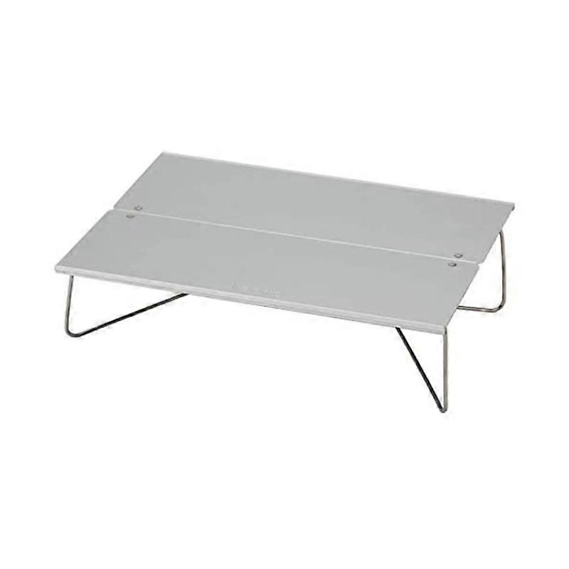 Foldable and portable exterior table in aluminum alloy, ultralight camping furniture for hiking in nature