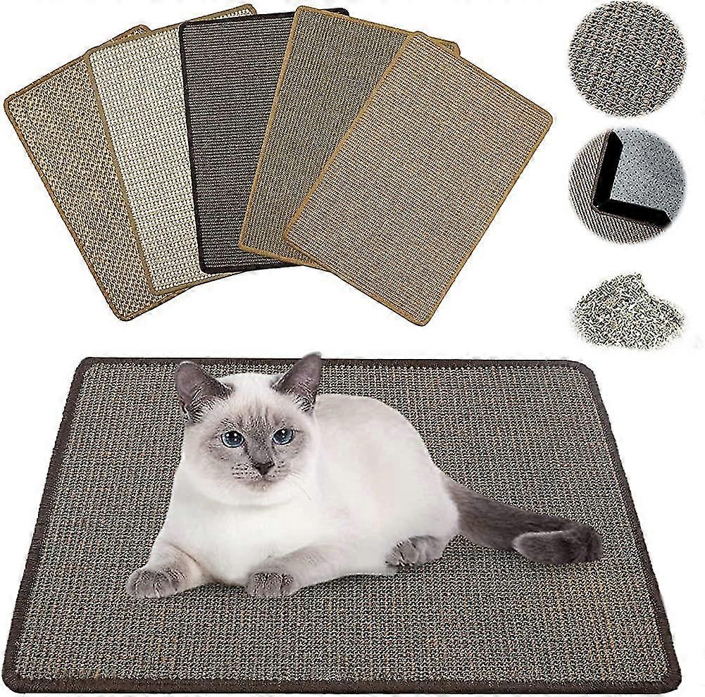 Cat Scratching Mat - Sisal, Durable, Non-slip, Suitable For Floor Heating, Claw