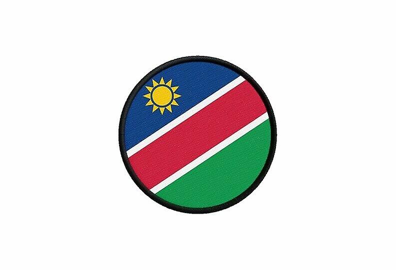 Patch ecusson Namibian flag prints thermosticker round round