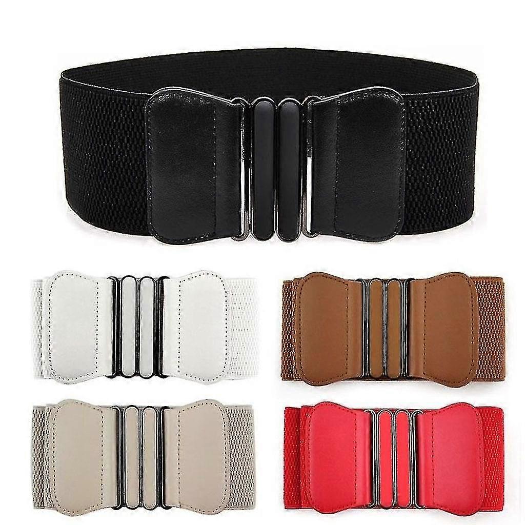 Ladies Belt Elastic Wide Belt Adjustable Belt Alloy Buckle/7.5cm