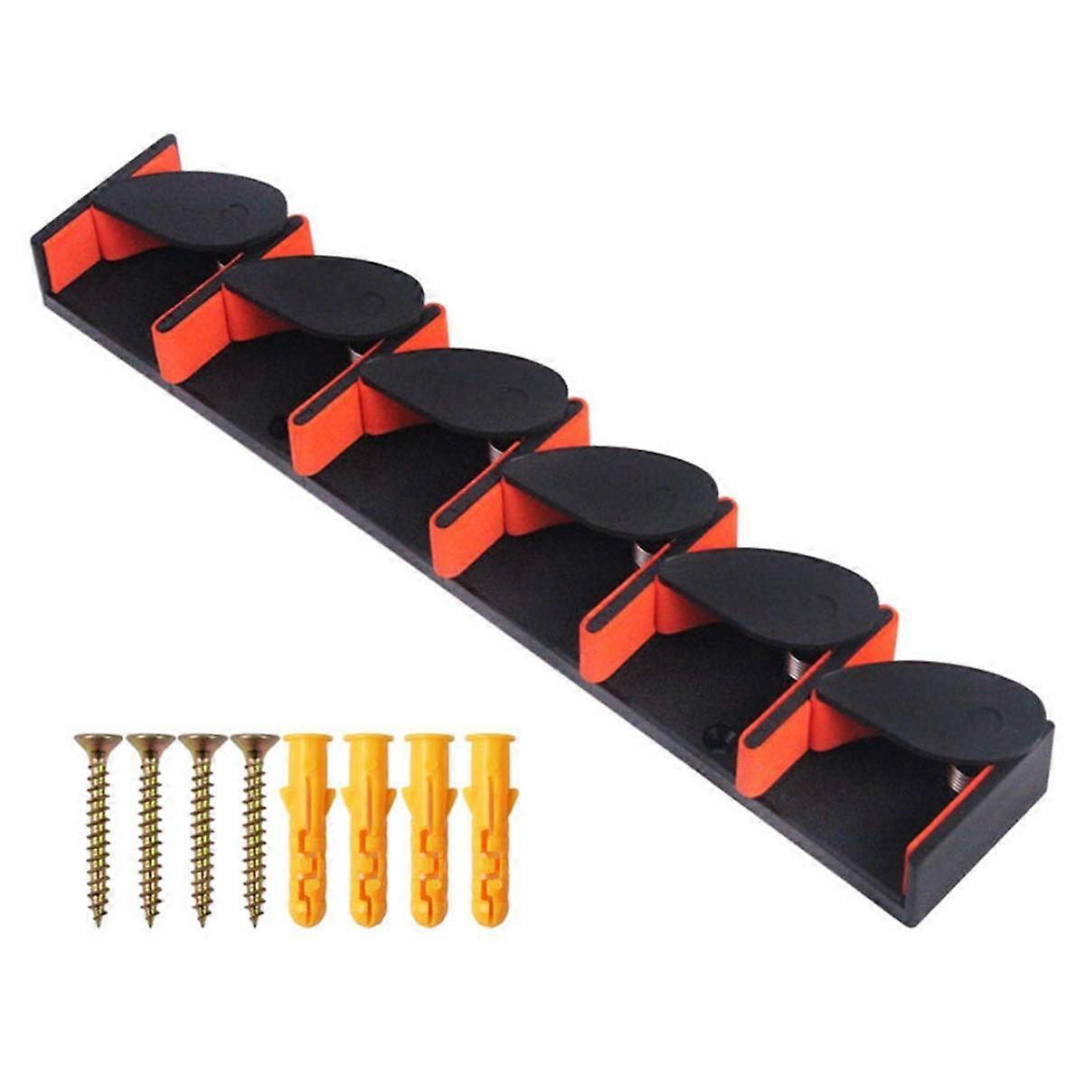 Fishing Rod Holders Rod Rack Vertical Pole Holder Wall Mount Modular for Garage Fishing Pole Display Stand Orange