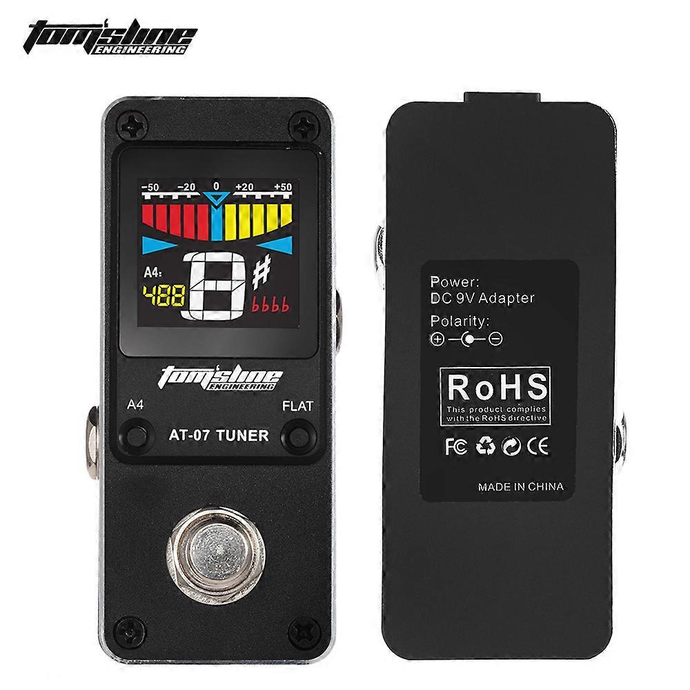 AT-07 Mini Chromatic Tuner Effektpedal Mini Single E-Gitarre Effekte