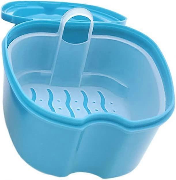 False Teeth Storage Box with Hanging Net Container