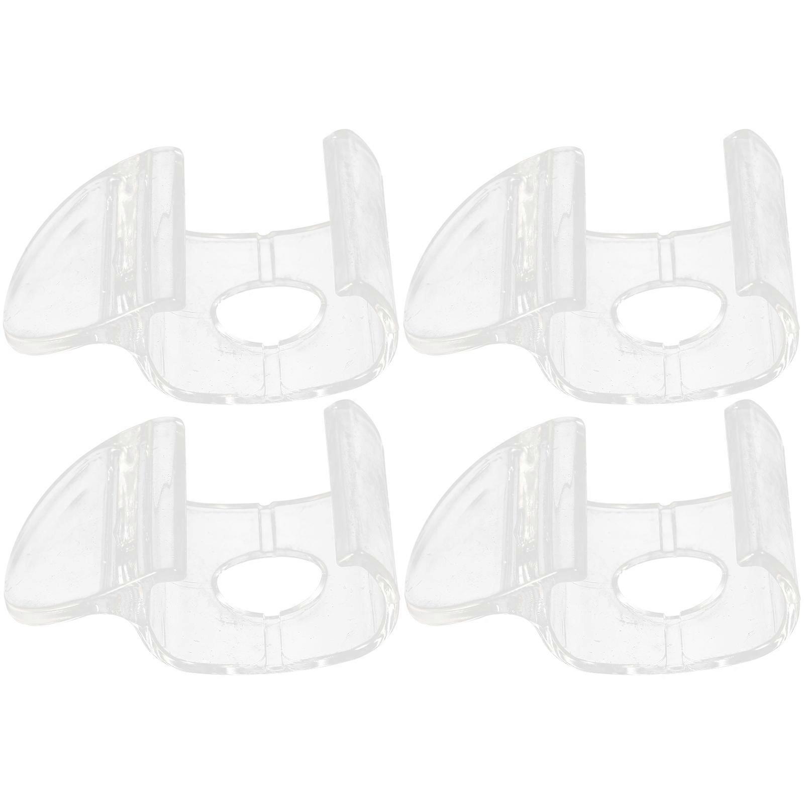 4pcs Cordless Shade Handles Roller Window Shades Pulls Transparent Blind Handles