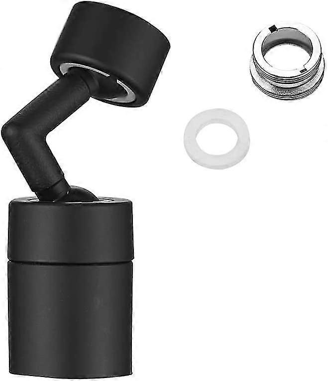 Badezimmer Küche Universal Splash Filter 720 Rot Spüle Wasserhahn Sprayer Extender Schwenk Belüfter 2 Funktion Düse, matt Schwarz